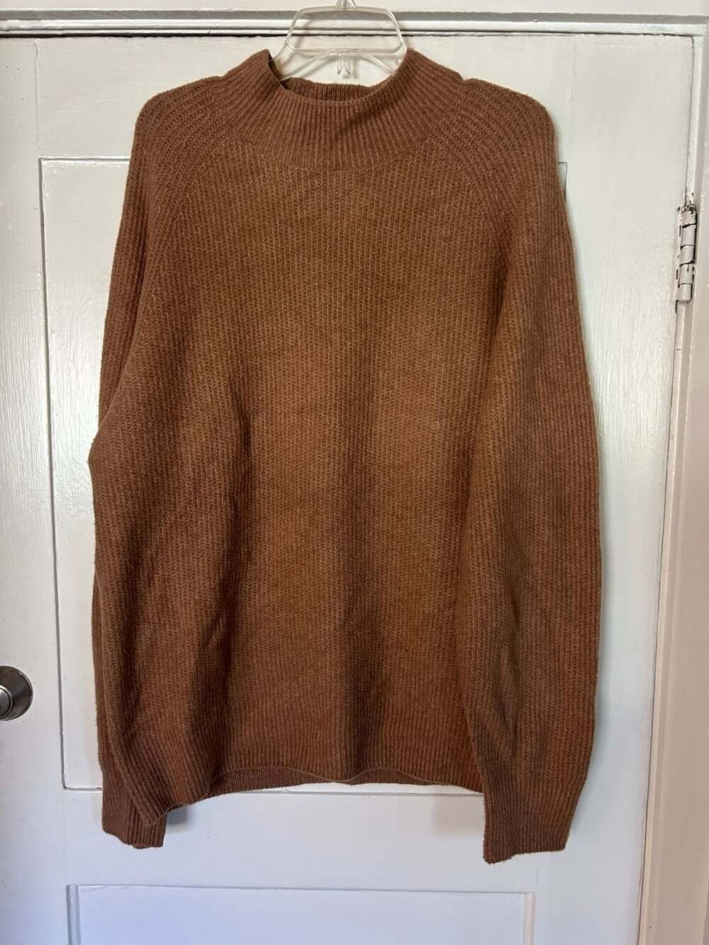 Uniqlo Ribbed Mock Neck Long Sleeve Sweater